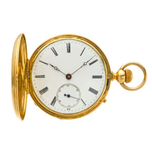 Swiss gold watch with portrait of King Vittorio Emannuele II Circa 1860