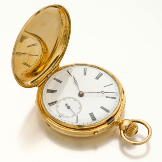 Swiss gold watch with portrait of King Vittorio Emannuele II Circa 1860