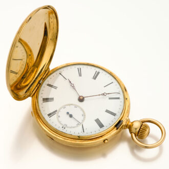 Swiss gold watch with portrait of King Vittorio Emannuele II Circa 1860