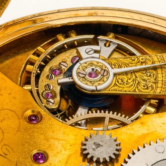 American solid gold chronograph with regulator dial Circa 1875