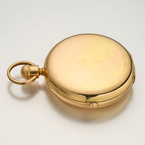 American solid gold chronograph with regulator dial Circa 1875 American solid gold chronograph with regulator dial Circa 1875