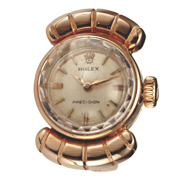 Swiss ‘Precision’ ring watch made by Rolex Circa 1950