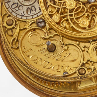 An English verge in 20 carat gold repousse pair cases CircaXXXXX An English verge in 20 carat gold repousse pair cases CircaXXXXX