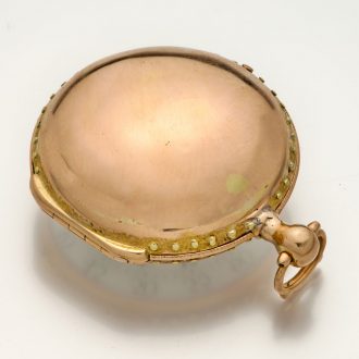 French gold open faced verge pocket watch Circa 1775