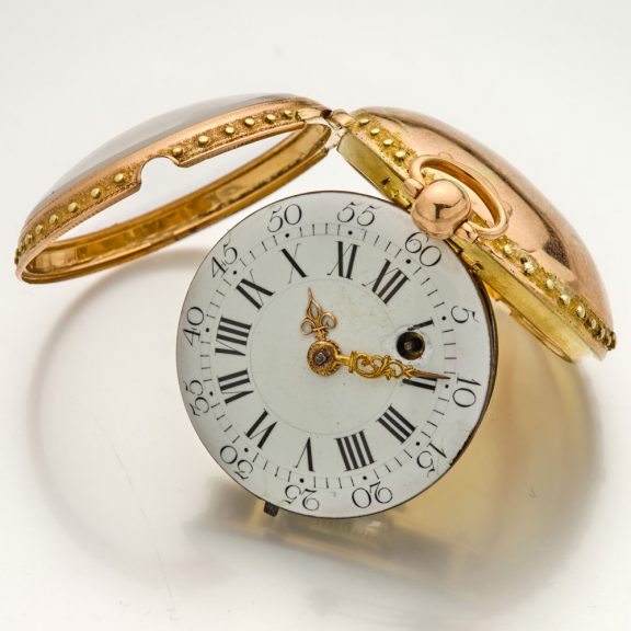 French gold open faced verge pocket watch Circa 1775 French gold open faced verge pocket watch Circa 1775