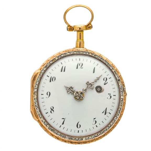 French 18K multicolour gold verge pocket watch Circa 1790 French 18K multicolour gold verge pocket watch Circa 1790