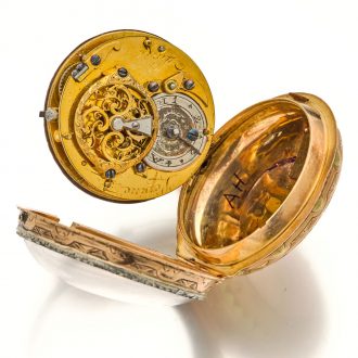 French 18K multicolour gold verge pocket watch Circa 1790 French 18K multicolour gold verge pocket watch Circa 1790
