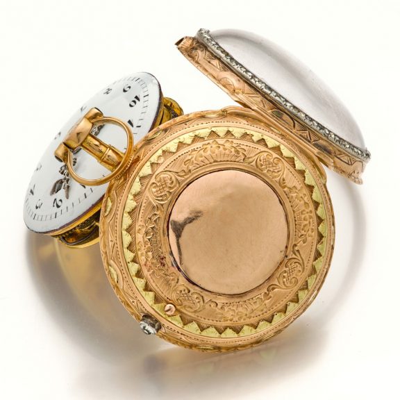 French 18K multicolour gold verge pocket watch Circa 1790 French 18K multicolour gold verge pocket watch Circa 1790
