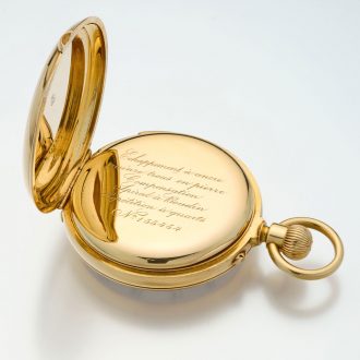Heavy Swiss 18K gold quarter repeating pocket watch Circa 1875