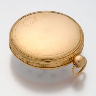 Fine Swiss 18 carat gold verge pocket watch Circa 1815