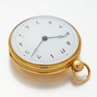 Fine Swiss 18 carat gold verge pocket watch Circa 1815
