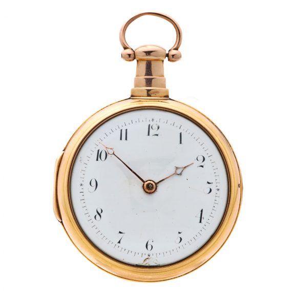 Solid 18K gold English pair cased verge watch Circa 1810-1811 Solid 18K gold English pair cased verge watch Circa 1810-1811