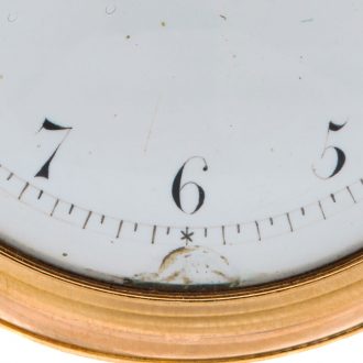Solid 18K gold English pair cased verge watch Circa 1810-1811