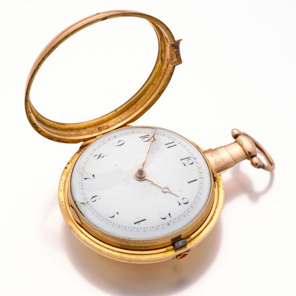 Solid 18K gold English pair cased verge watch Circa 1810-1811 Solid 18K gold English pair cased verge watch Circa 1810-1811