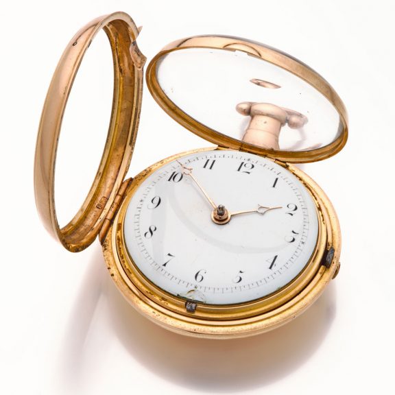 Solid 18K gold English pair cased verge watch Circa 1810-1811 Solid 18K gold English pair cased verge watch Circa 1810-1811