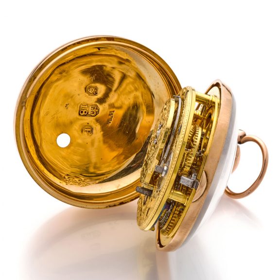 Solid 18K gold English pair cased verge watch Circa 1810-1811 Solid 18K gold English pair cased verge watch Circa 1810-1811