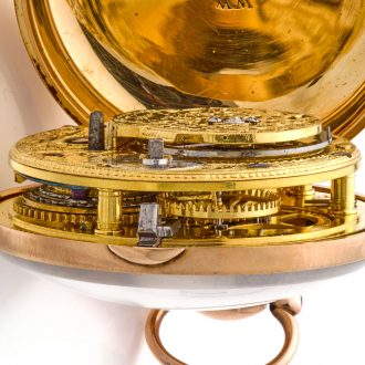 Solid 18K gold English pair cased verge watch Circa 1810-1811