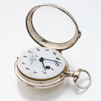 Belgian polished silver-cased verge pocket watch Circa 1790Belgian polished silver-cased verge pocket watch Circa 1790
