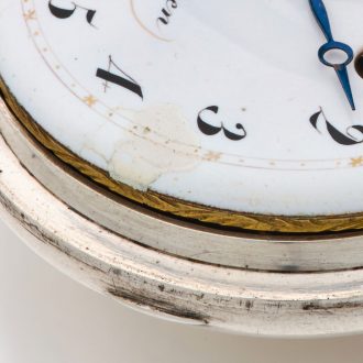 Belgian polished silver-cased verge pocket watch Circa 1790