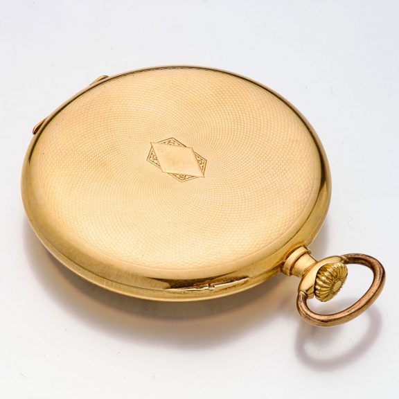 Swiss/Dutch gold open faced Art Deco lever watch Circa 1935 Swiss/Dutch gold open faced Art Deco lever watch Circa 1935
