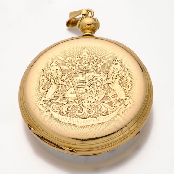 English 14K gold pocket watch with lever escapement Circa 1860 English 14K gold pocket watch with lever escapement Circa 1860