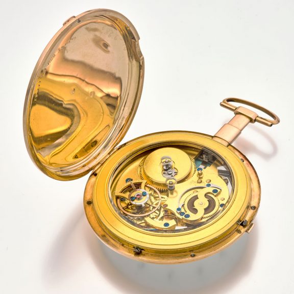 Large Swiss rose gold quarter repeating cylinder watch Circa 1805 Large Swiss rose gold quarter repeating cylinder watch Circa 1805