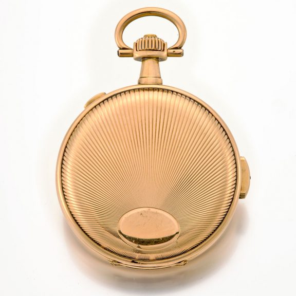 Swiss 14K gold repeating chronograph pocket watch Circa 1920 Swiss 14K gold repeating chronograph pocket watch Circa 1920