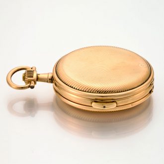Swiss 14K gold repeating chronograph pocket watch Circa 1920
