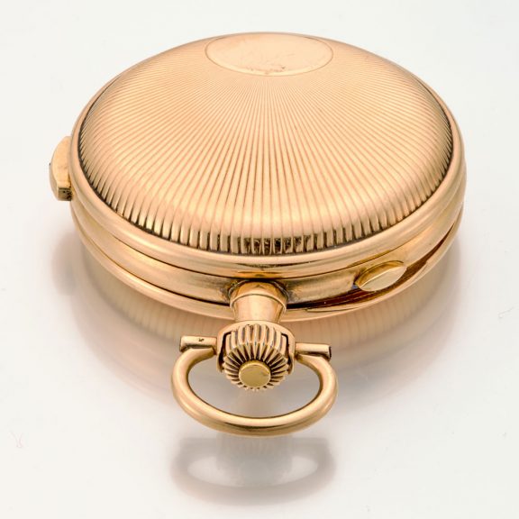 Swiss 14K gold repeating chronograph pocket watch Circa 1920 Swiss 14K gold repeating chronograph pocket watch Circa 1920