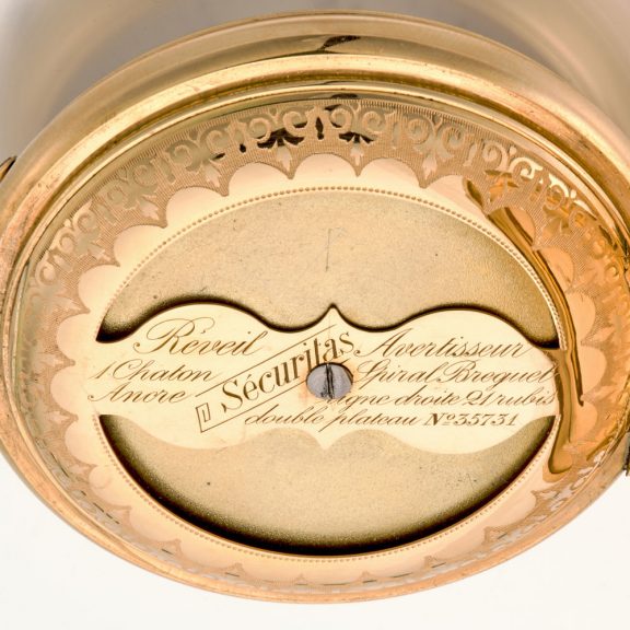 Heavy Swiss 14K pink gold pocket watch with alarm Circa 1890 Heavy Swiss 14K pink gold pocket watch with alarm Circa 1890