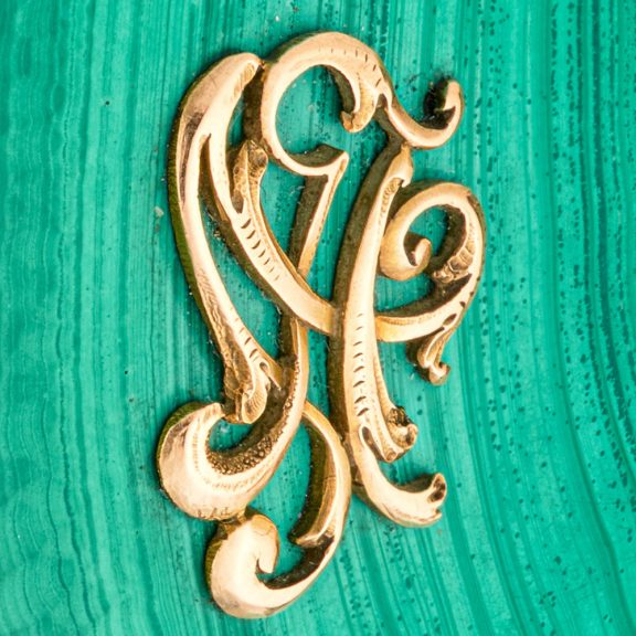 French calendar watch in a malachite stone case Circa 1810 French calendar watch in a malachite stone case Circa 1810