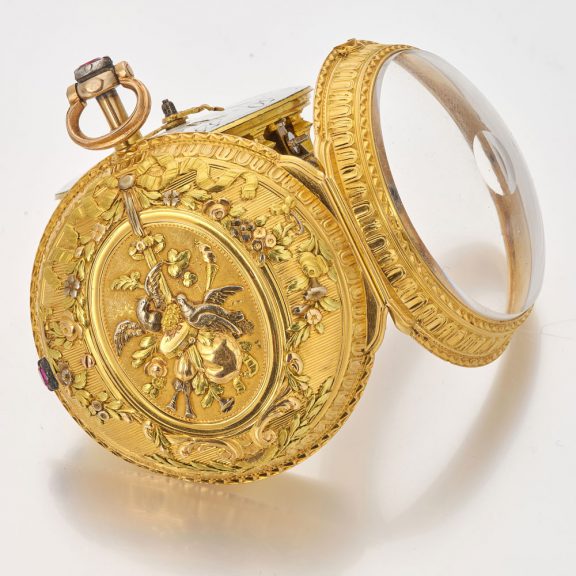 Exclusive French multi-colour gold verge pocket watch Circa 1740 Exclusive French multi-colour gold verge pocket watch Circa 1740