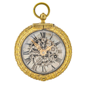 Early French gilt verge watch with later movenment Circa 1660