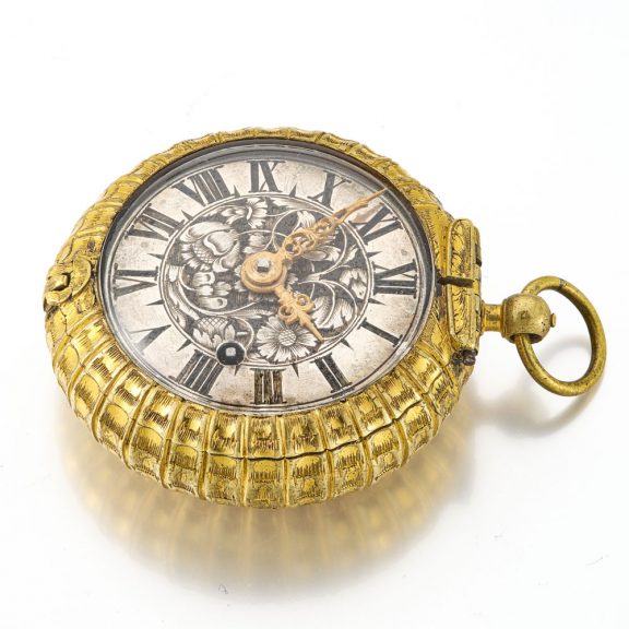 Early French gilt verge watch with later movenment Circa 1660 Early French gilt verge watch with later movenment Circa 1660