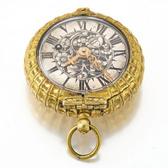 Early French gilt verge watch with later movenment Circa 1660 Early French gilt verge watch with later movenment Circa 1660
