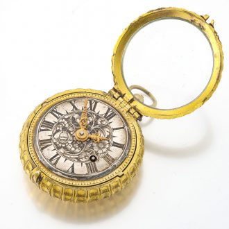 Early French gilt verge watch with later movenment Circa 1660 Early French gilt verge watch with later movenment Circa 1660