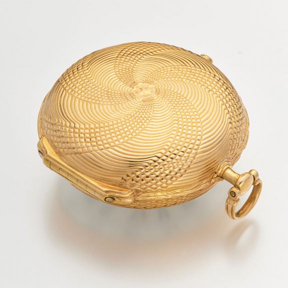 Fine French 18 carat gold key wind verge pocket watch Circa 1750 Fine French 18 carat gold key wind verge pocket watch Circa 1750