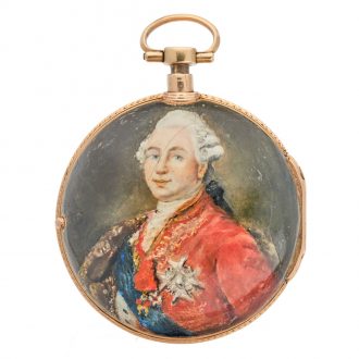 French repeating watch with portrait of Louis the XVl Circa 1790 French repeating watch with portrait of Louis the XVl Circa 1790