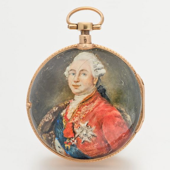 French repeating watch with portrait of Louis the XVl Circa 1790 French repeating watch with portrait of Louis the XVl Circa 1790
