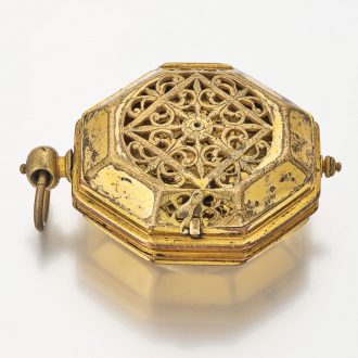 German octagonal neck watch with later movement Circa 1590