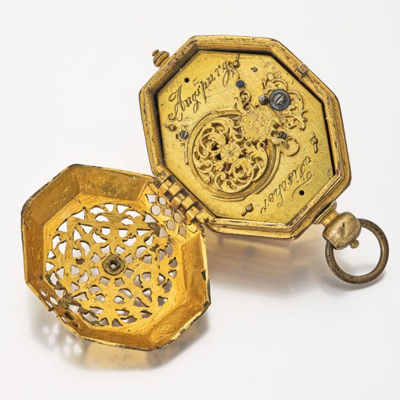 German octagonal neck watch with later movement Circa 1590 German octagonal neck watch with later movement Circa 1590