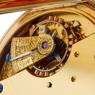 English lever in 18k gold half hunter case Circa 1868