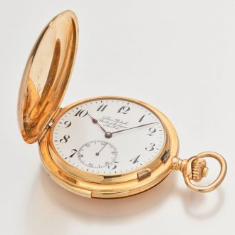 Unique Swiss 18 carat gold watchmaking school watch Circa 1912 Unique Swiss 18 carat gold watchmaking school watch Circa 1912