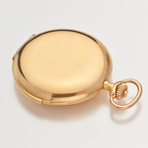 Unique Swiss 18 carat gold watchmaking school watch Circa 1912 Unique Swiss 18 carat gold watchmaking school watch Circa 1912