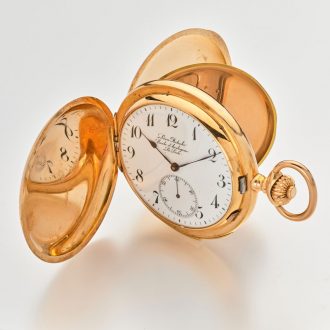 Unique Swiss 18 carat gold watchmaking school watch Circa 1912 Unique Swiss 18 carat gold watchmaking school watch Circa 1912
