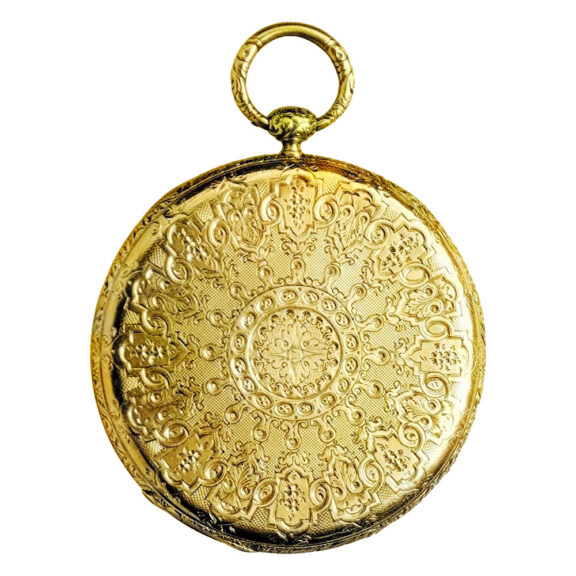 Very fine decorative Swiss gold pocket watch Circa 1840-1850
