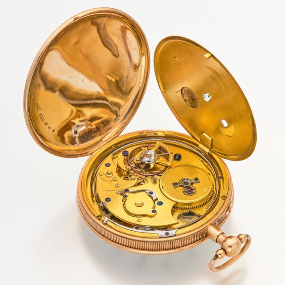 French 18K gold quarter repeater by Du Bois & Fils Circa 1820 French 18K gold quarter repeater by Du Bois & Fils Circa 1820