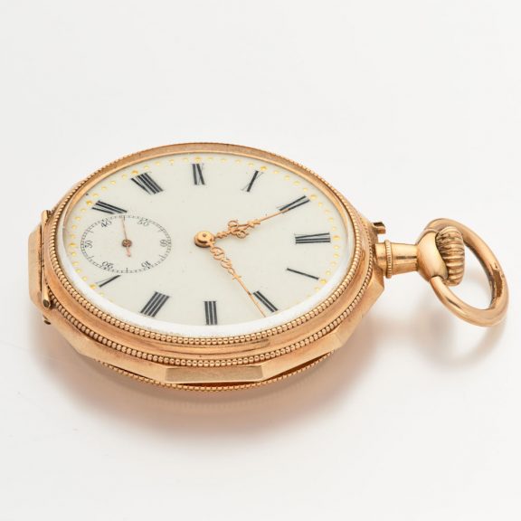 Swiss 14 carat yellow gold keyless dress watch Circa 1900 Swiss 14 carat yellow gold keyless dress watch Circa 1900