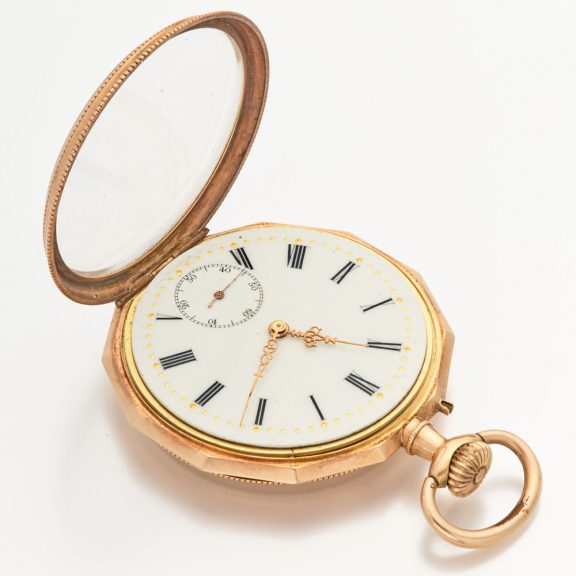 Swiss 14 carat yellow gold keyless dress watch Circa 1900 Swiss 14 carat yellow gold keyless dress watch Circa 1900