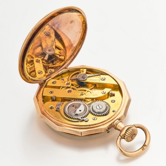 Swiss 14 carat yellow gold keyless dress watch Circa 1900 Swiss 14 carat yellow gold keyless dress watch Circa 1900